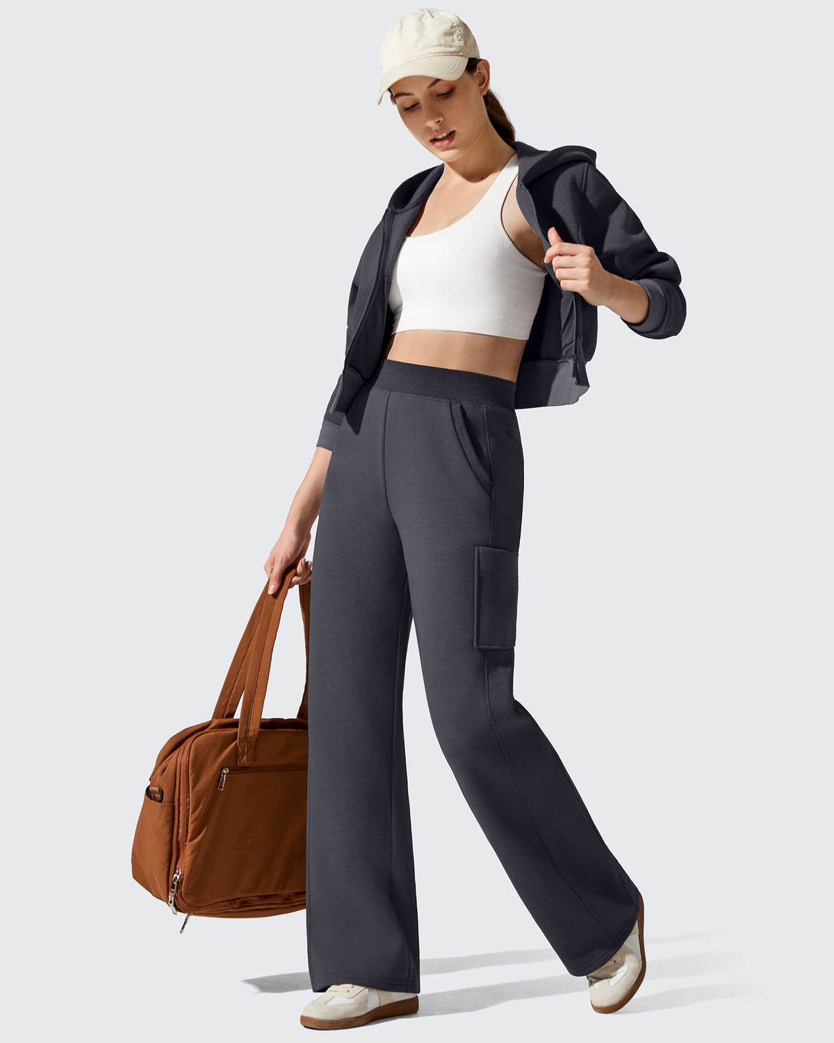 Flurrylux Cargo Fleece Lined Thermal Wide Leg Trousers