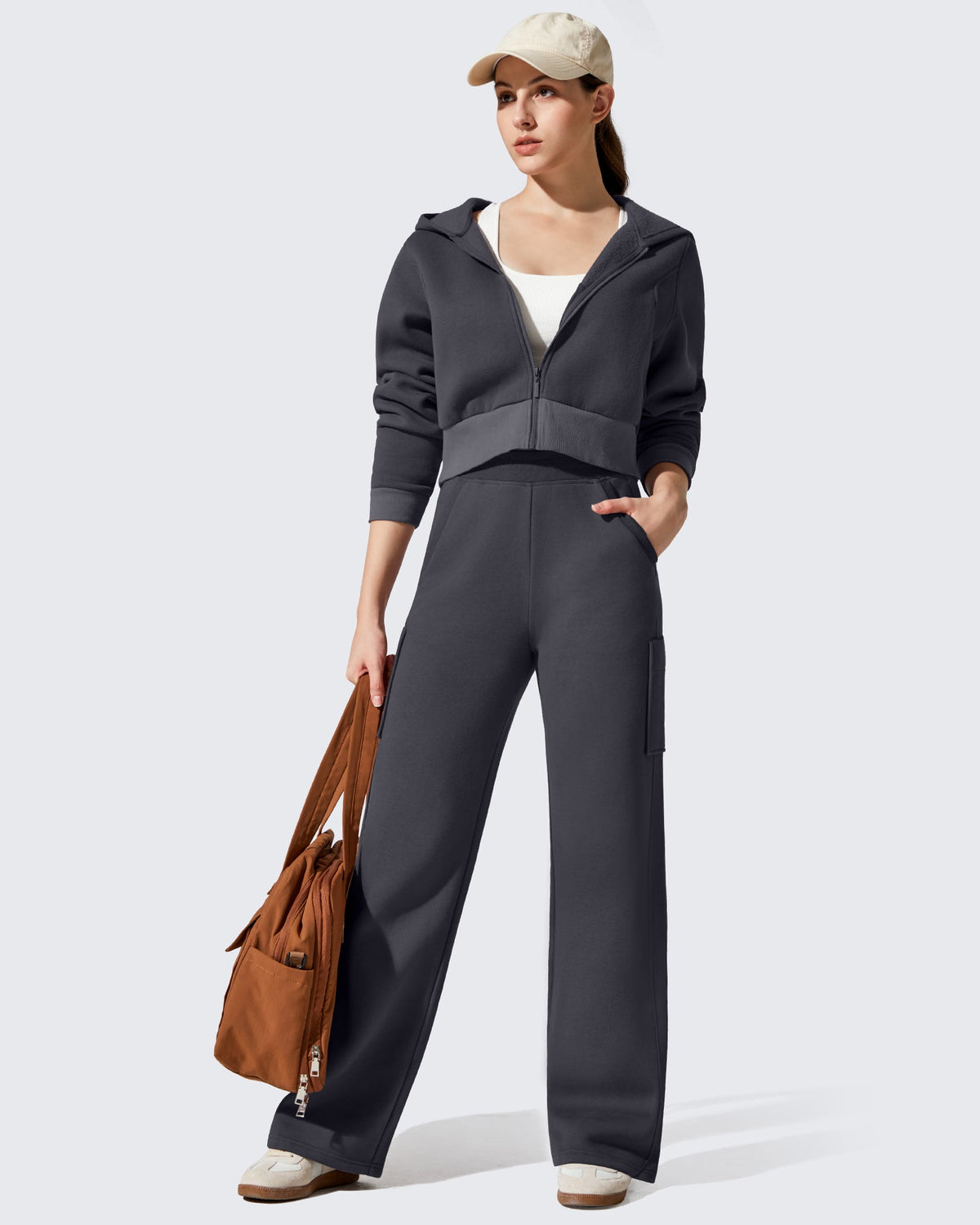Flurrylux Cargo Fleece Lined Thermal Wide Leg Trousers