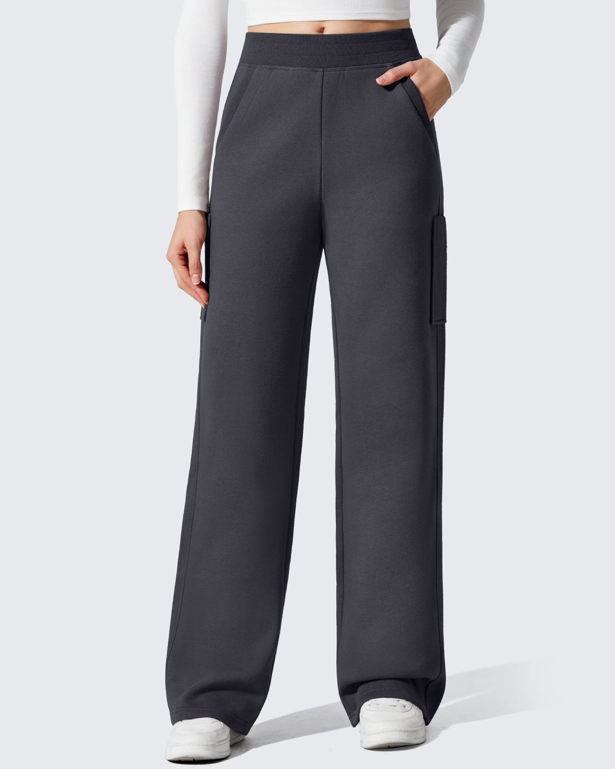 Flurrylux Cargo Fleece Lined Thermal Wide Leg Trousers