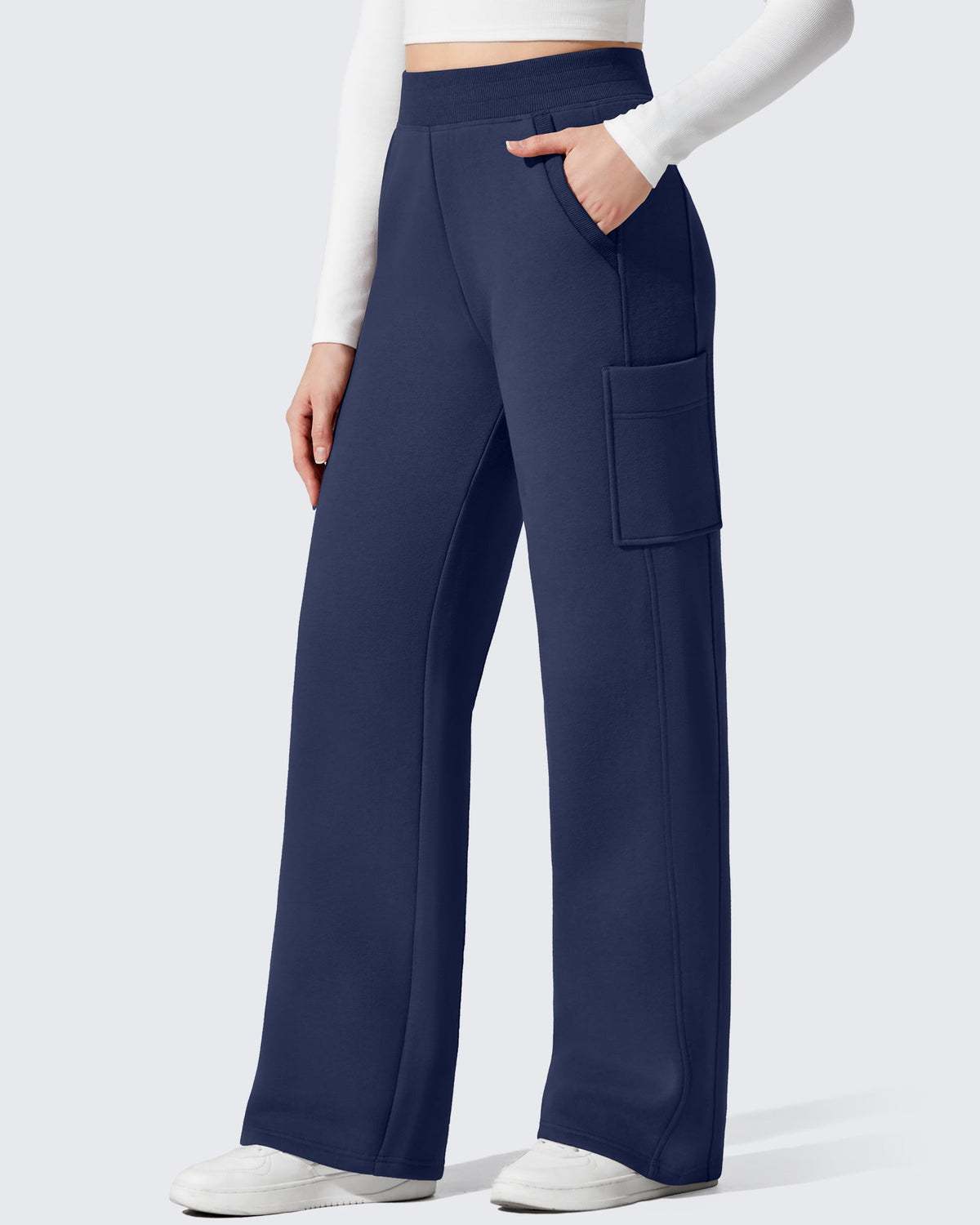Flurrylux Cargo Fleece Lined Thermal Wide Leg Trousers