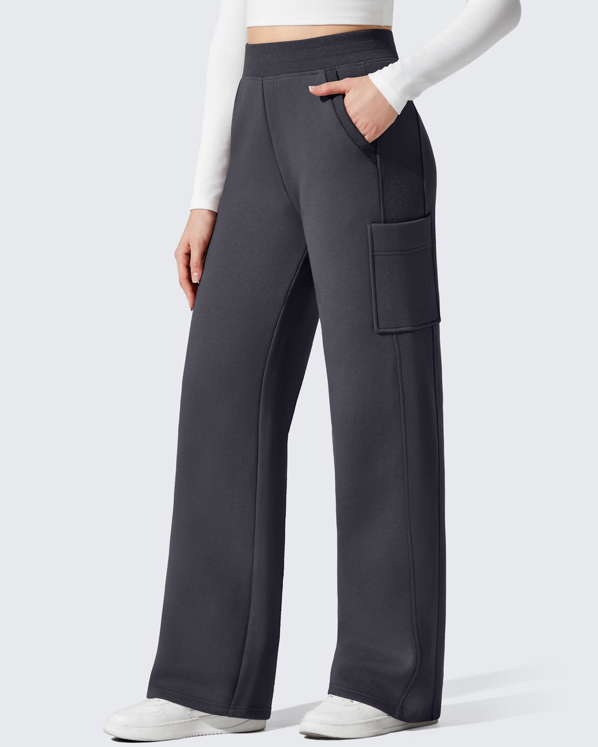 Flurrylux Cargo Fleece Lined Thermal Wide Leg Trousers