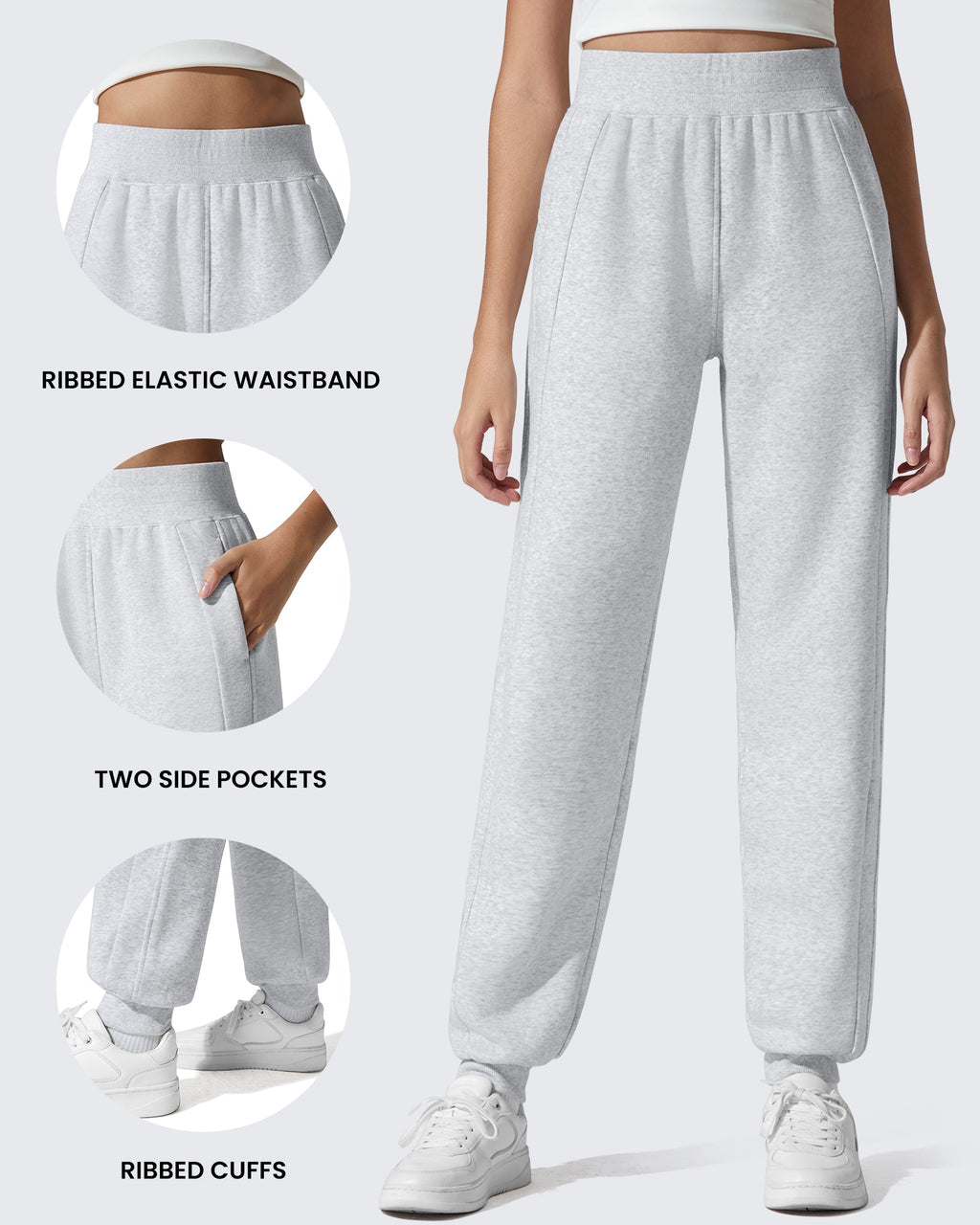 Flurrylux Cotton Fleece Lined Tapered Leg Joggers