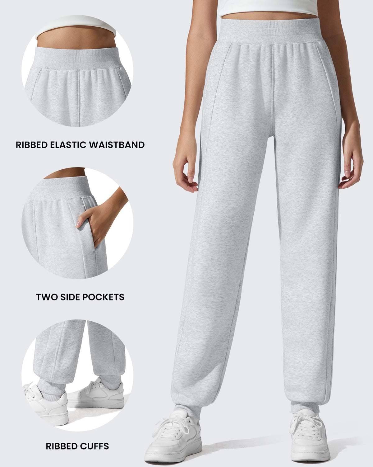 Flurrylux Cotton Fleece Lined Tapered Leg Joggers