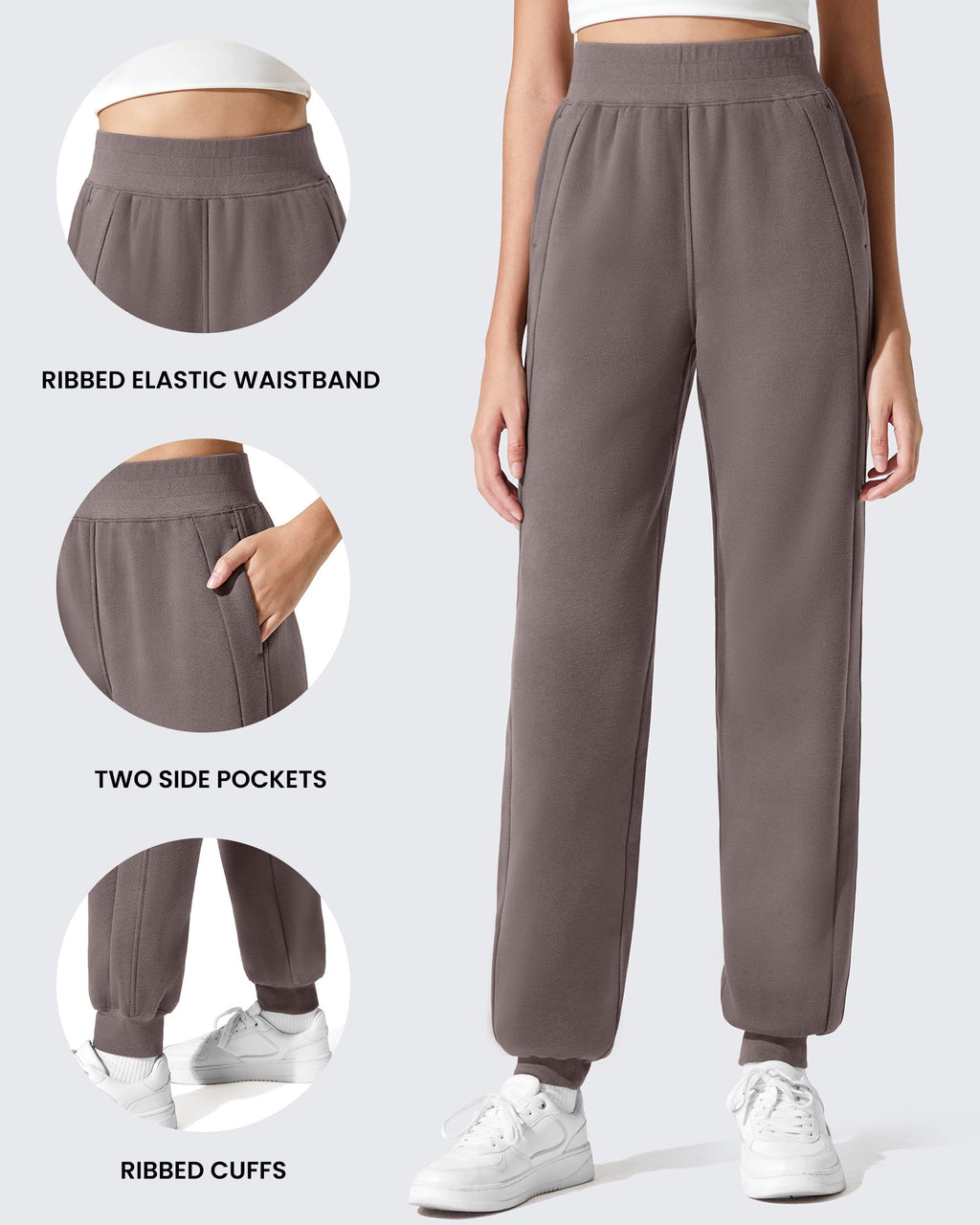 Flurrylux Cotton Fleece Lined Tapered Leg Joggers