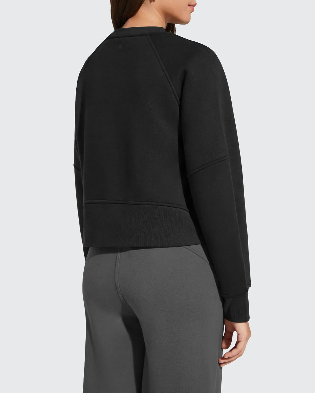 Flurrylux Cropped Crewneck Fleece Lined Pullover  Sweatshirts