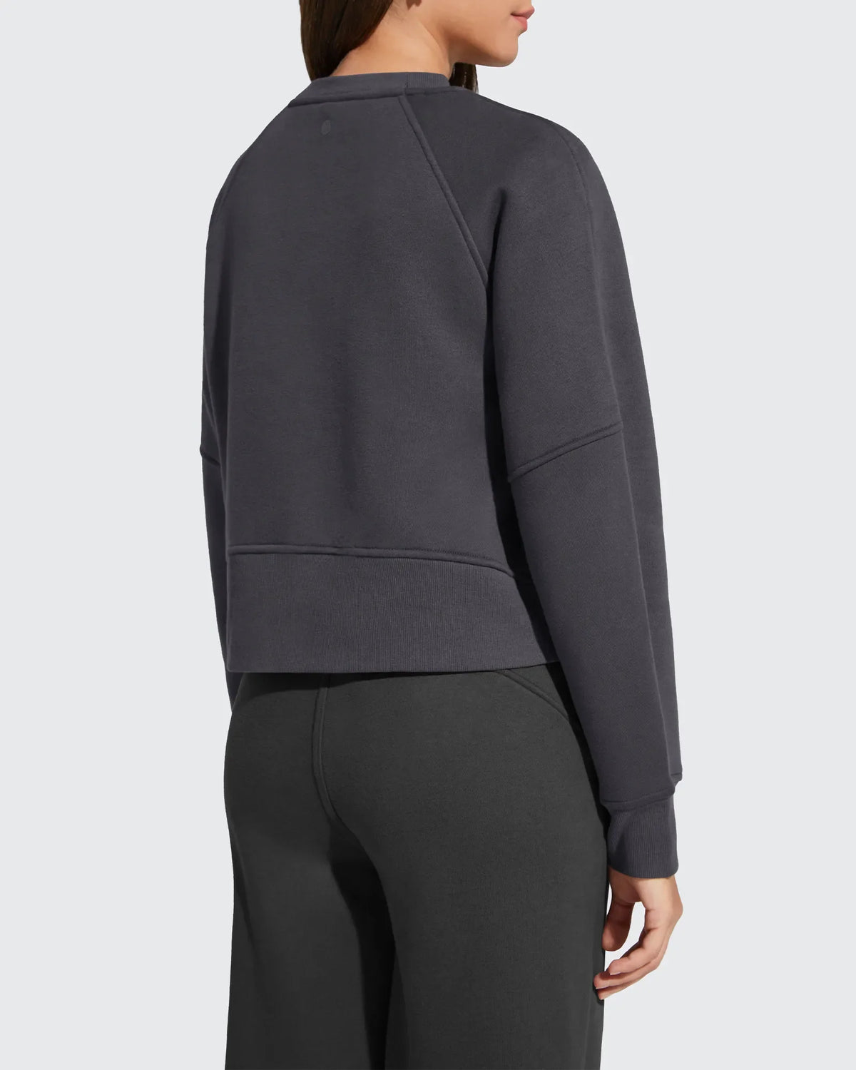 Flurrylux Cropped Crewneck Fleece Lined Pullover  Sweatshirts