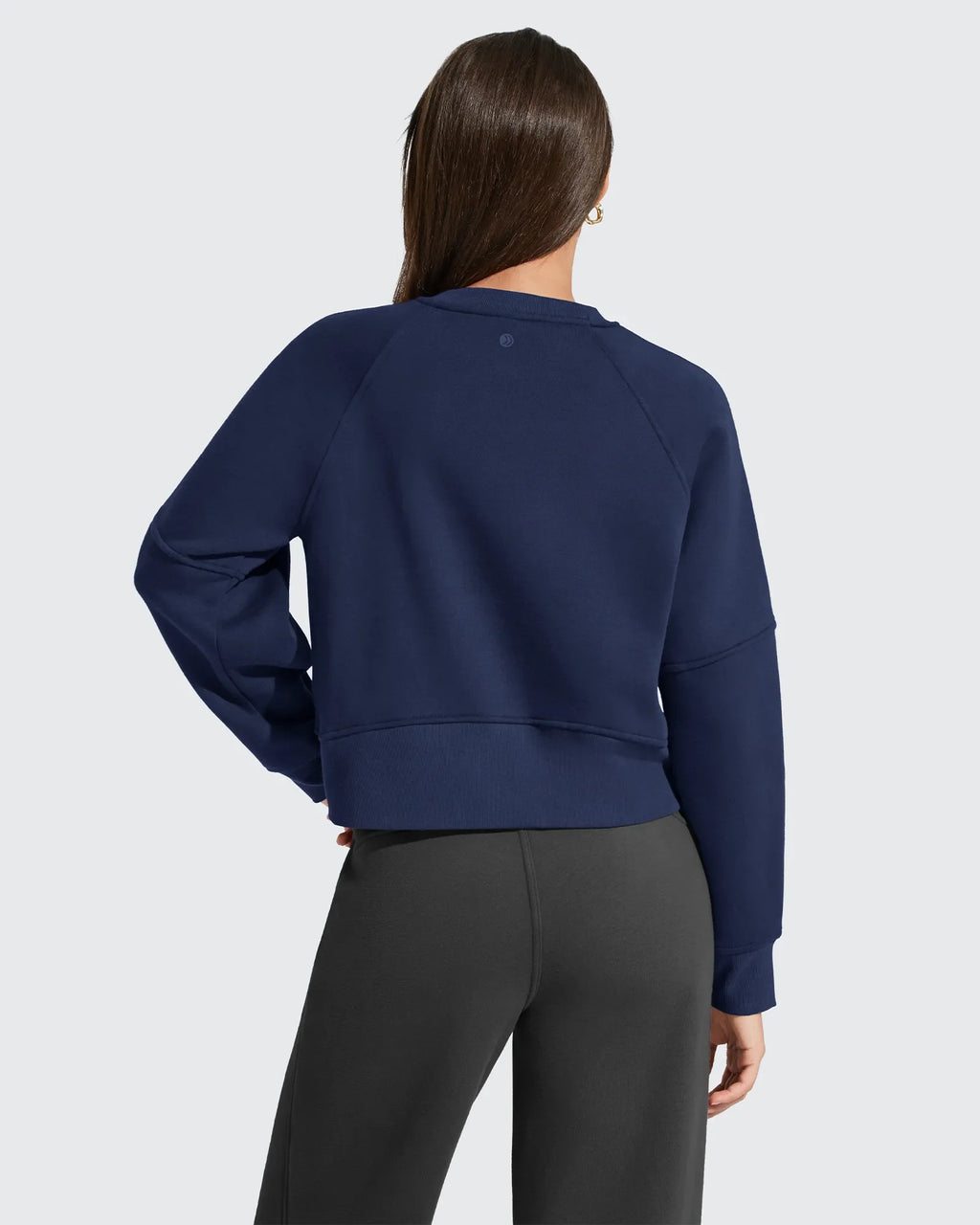 Flurrylux Cropped Crewneck Fleece Lined Pullover  Sweatshirts