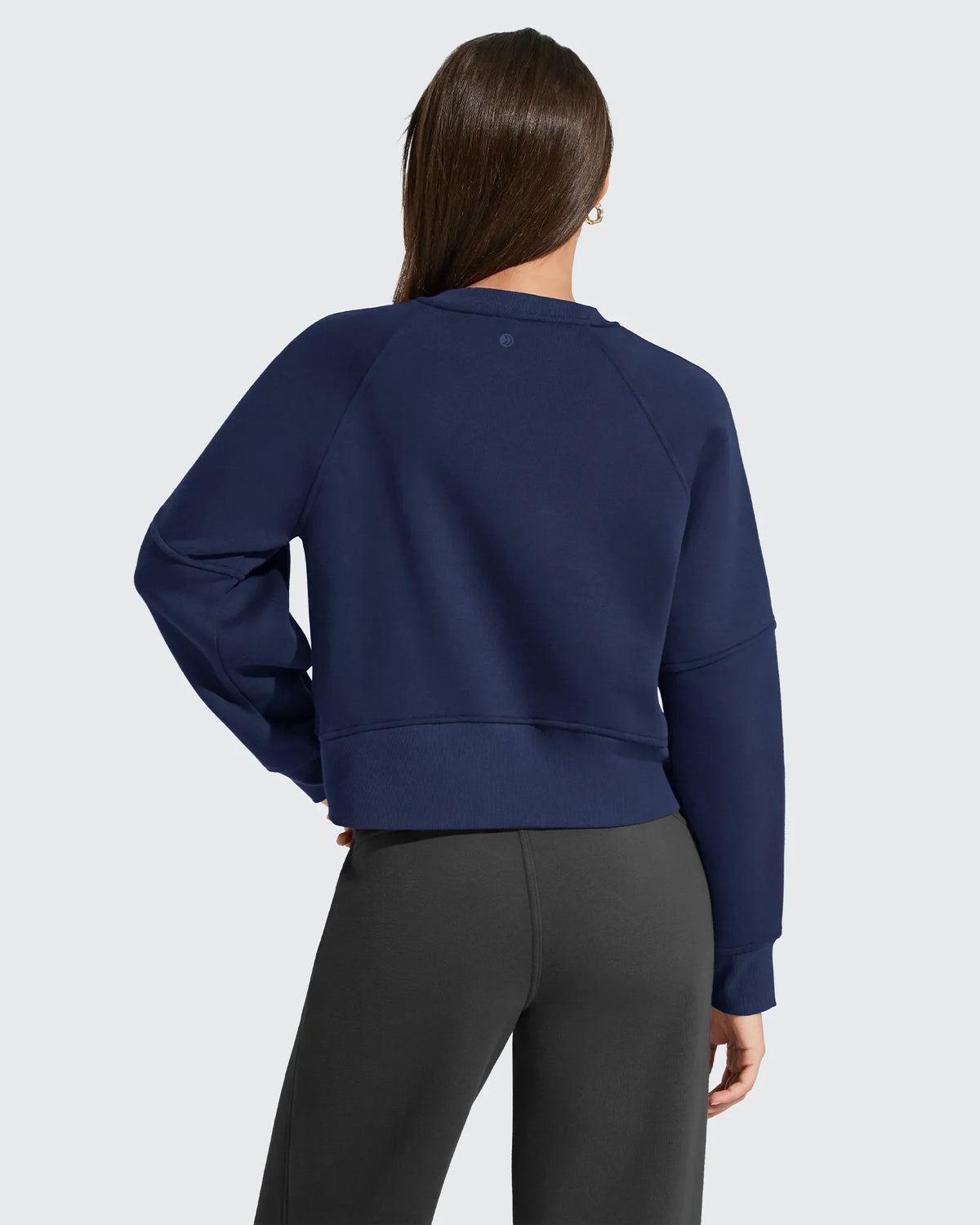 Flurrylux Cropped Crewneck Fleece Lined Pullover  Sweatshirts