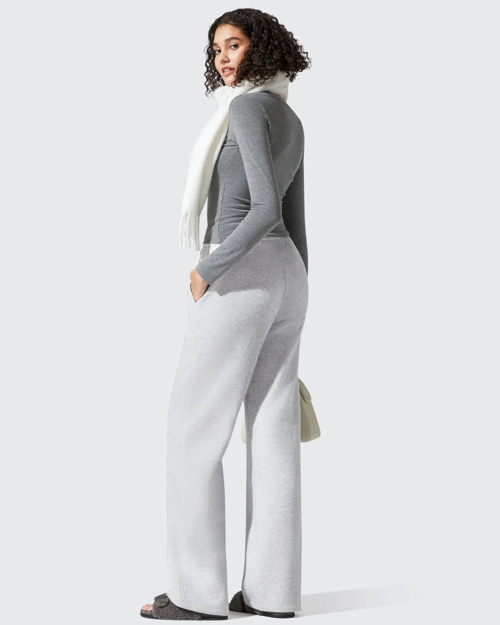 Flurrylux Elastic Waist Cotton Fleece Lined Sweatpants