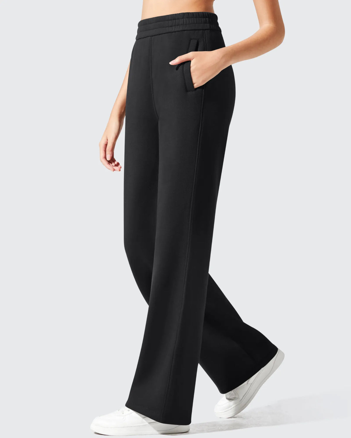 Flurrylux Elastic Waist Cotton Fleece Lined Sweatpants