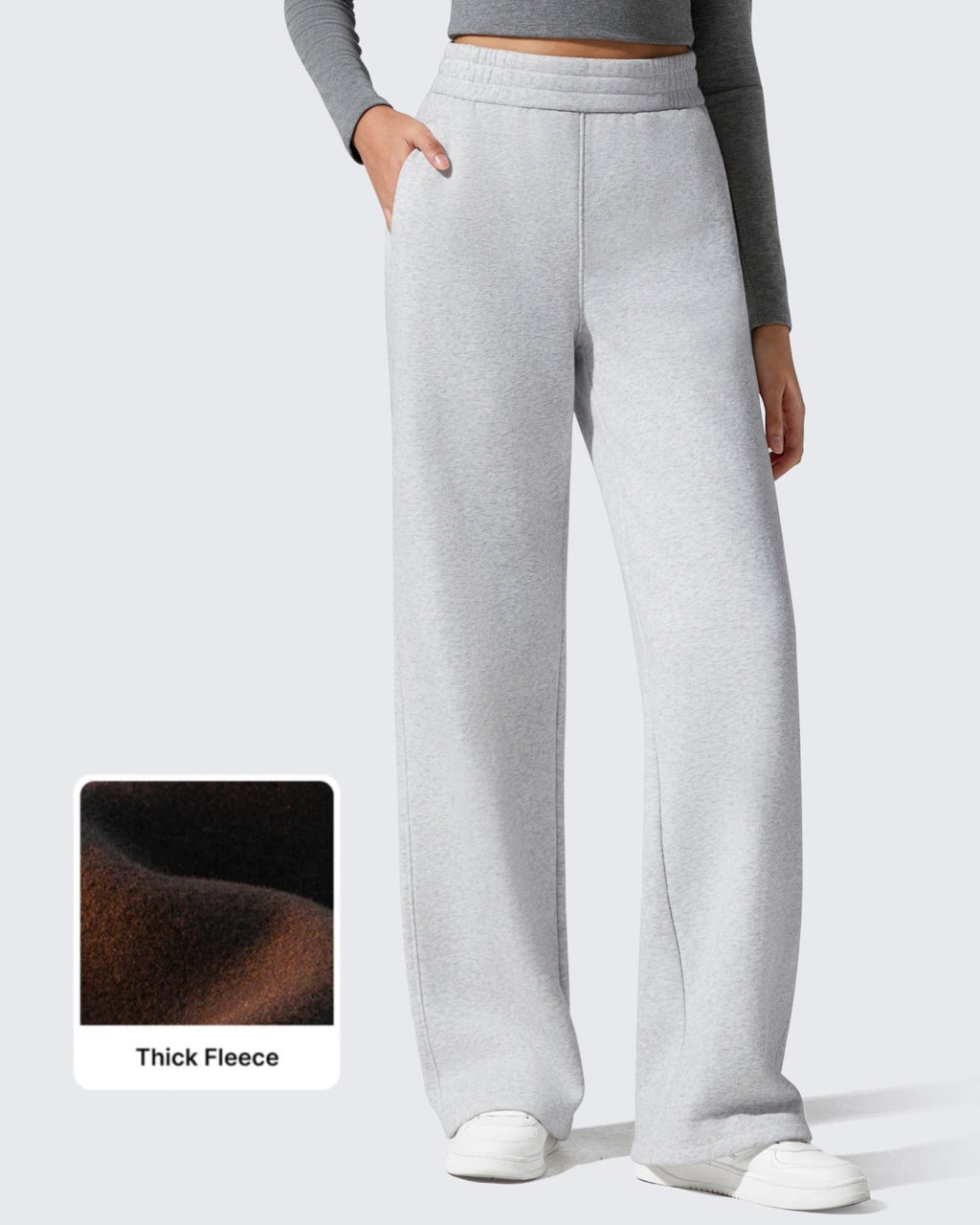 Flurrylux Elastic Waist Cotton Fleece Lined Sweatpants