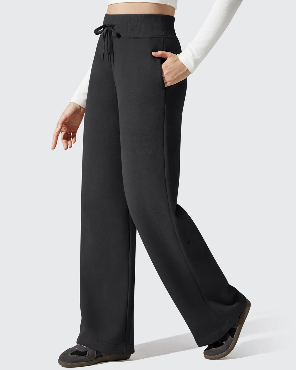 Flurrylux Fleece Lined Drawstring Cotton Thermal Pants