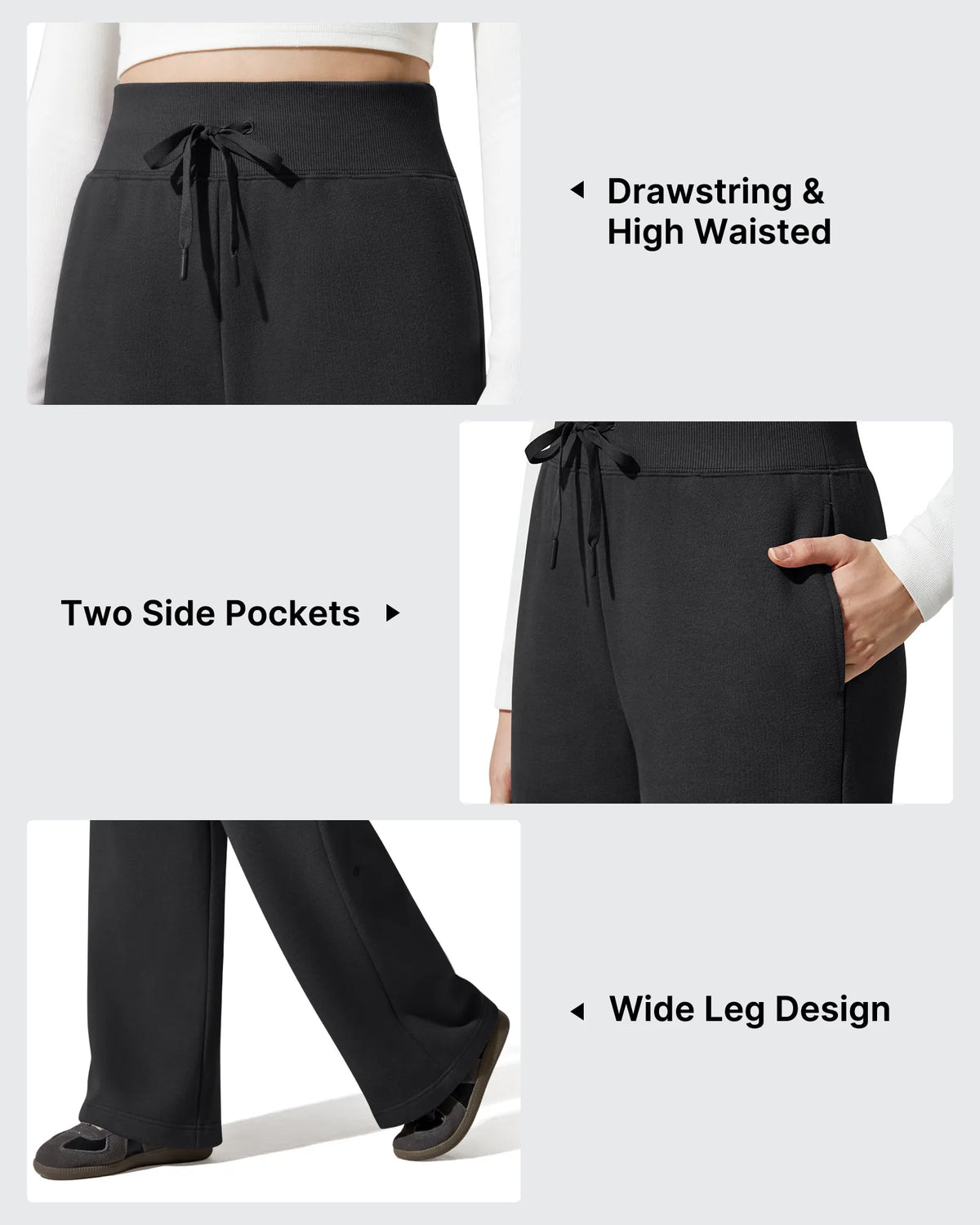 Flurrylux Fleece Lined Drawstring Cotton Thermal Pants