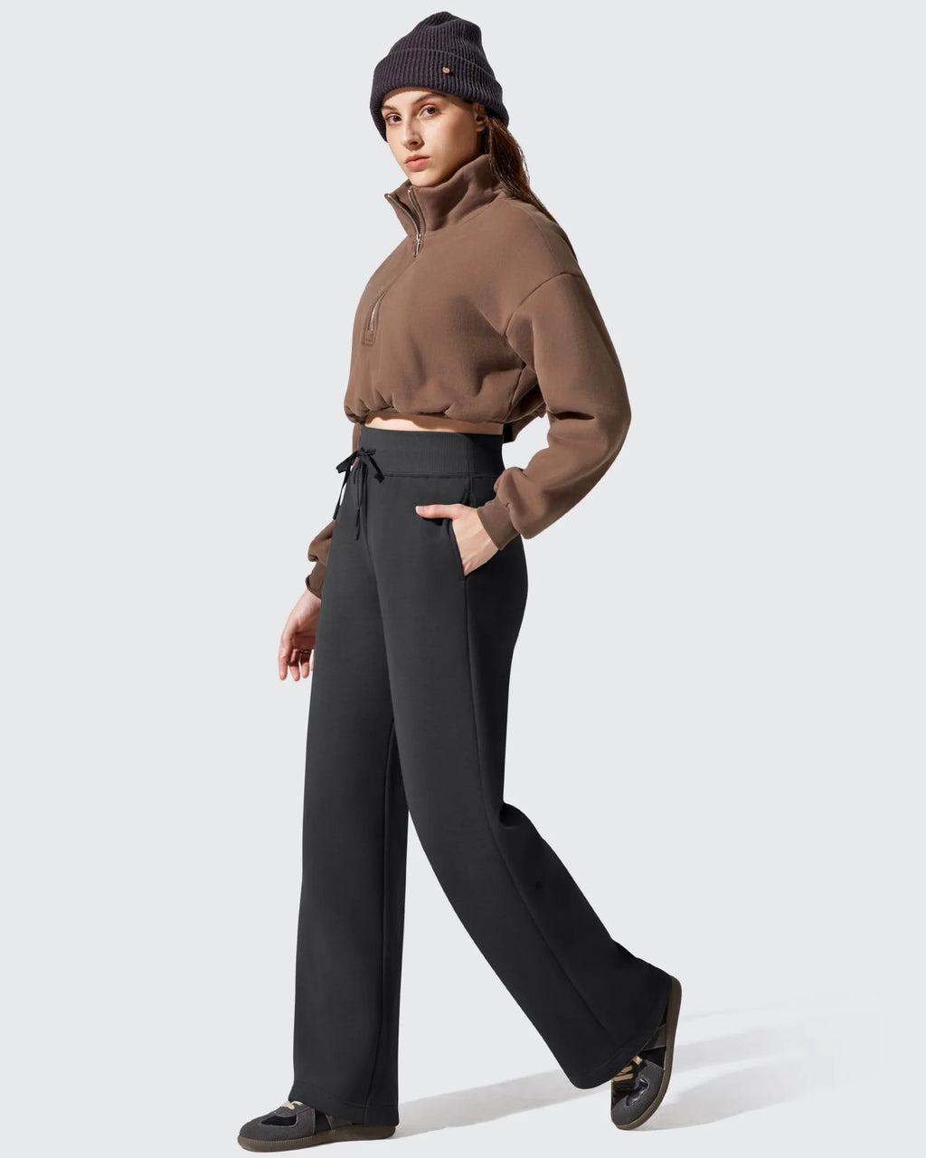 Flurrylux Fleece Lined Drawstring Cotton Thermal Pants