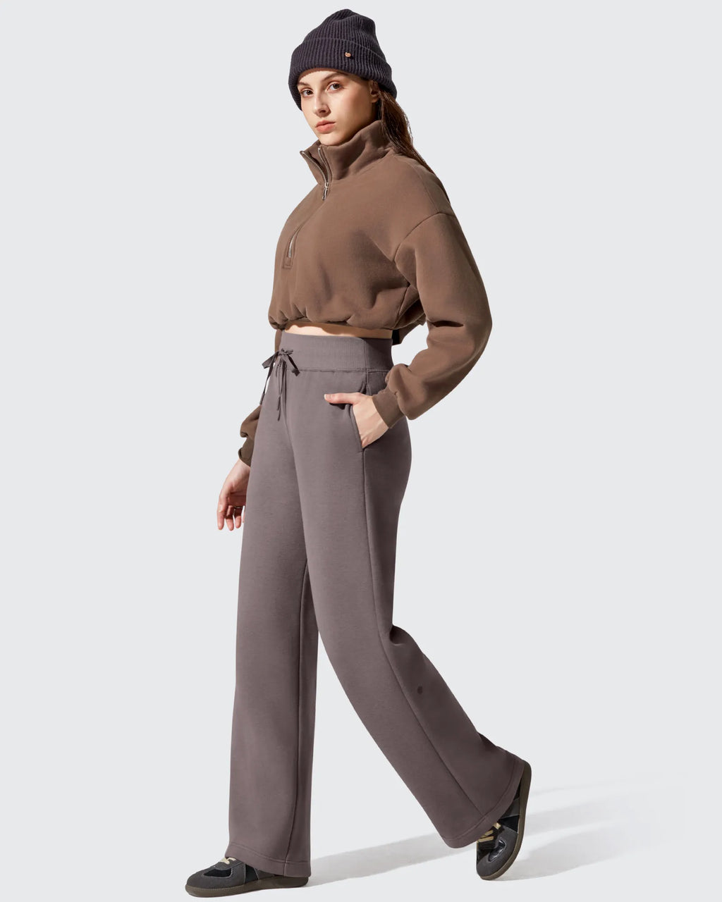 Flurrylux Fleece Lined Drawstring Cotton Thermal Pants