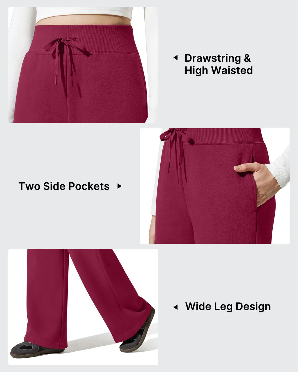 Flurrylux Fleece Lined Drawstring Cotton Thermal Pants