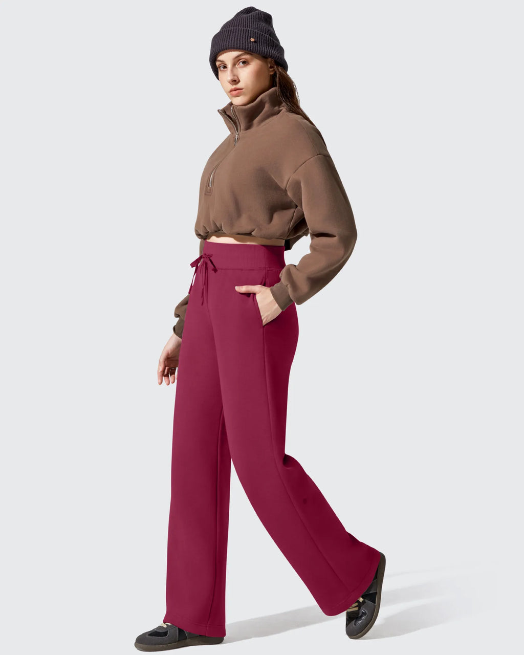 Flurrylux Fleece Lined Drawstring Cotton Thermal Pants