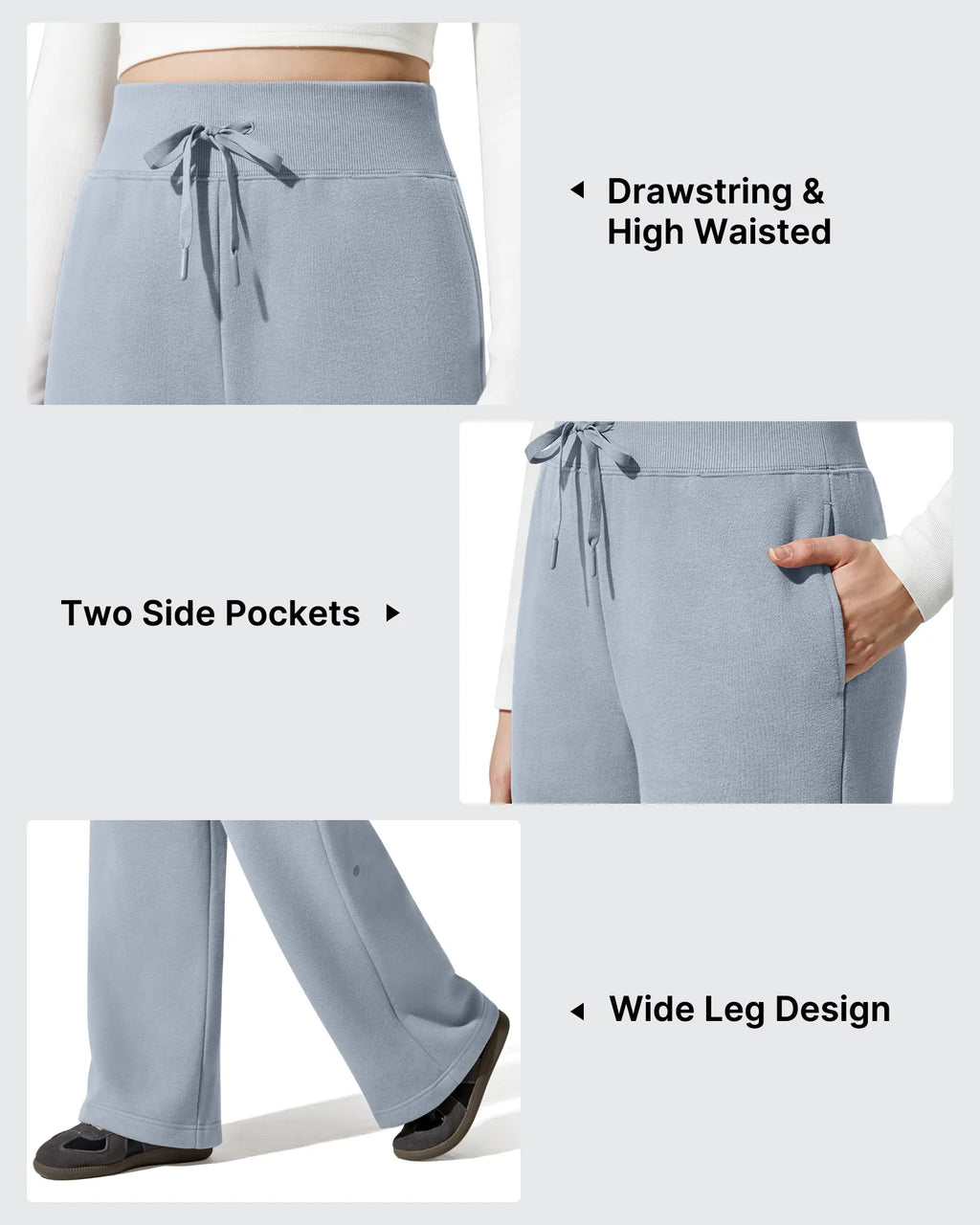 Flurrylux Fleece Lined Drawstring Cotton Thermal Pants