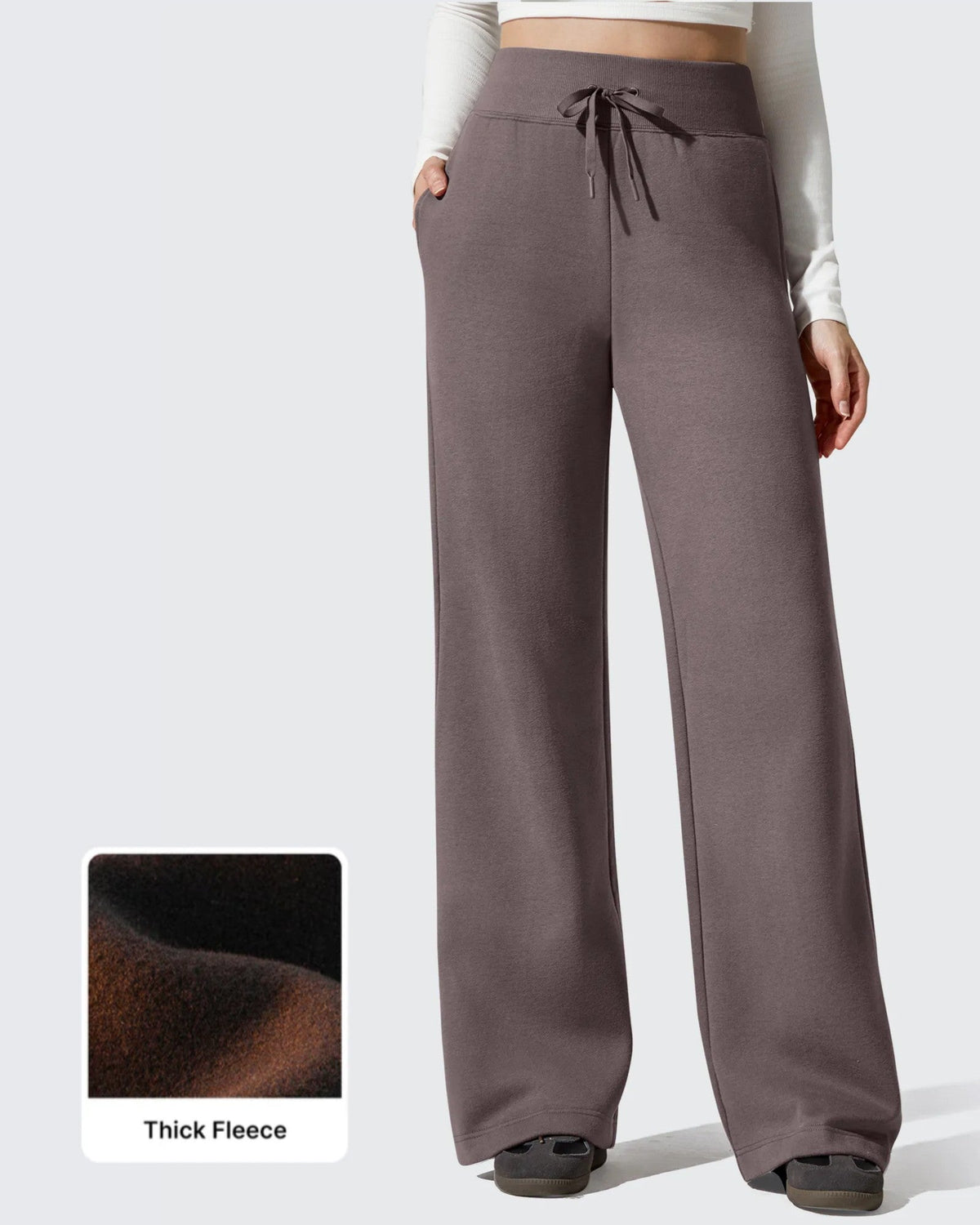 Flurrylux Fleece Lined Drawstring Cotton Thermal Pants