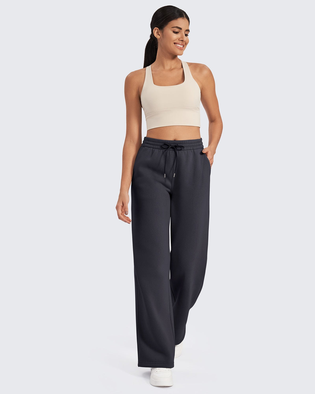 Flurrylux Fleece Lined Drawstring High-Waist Pants