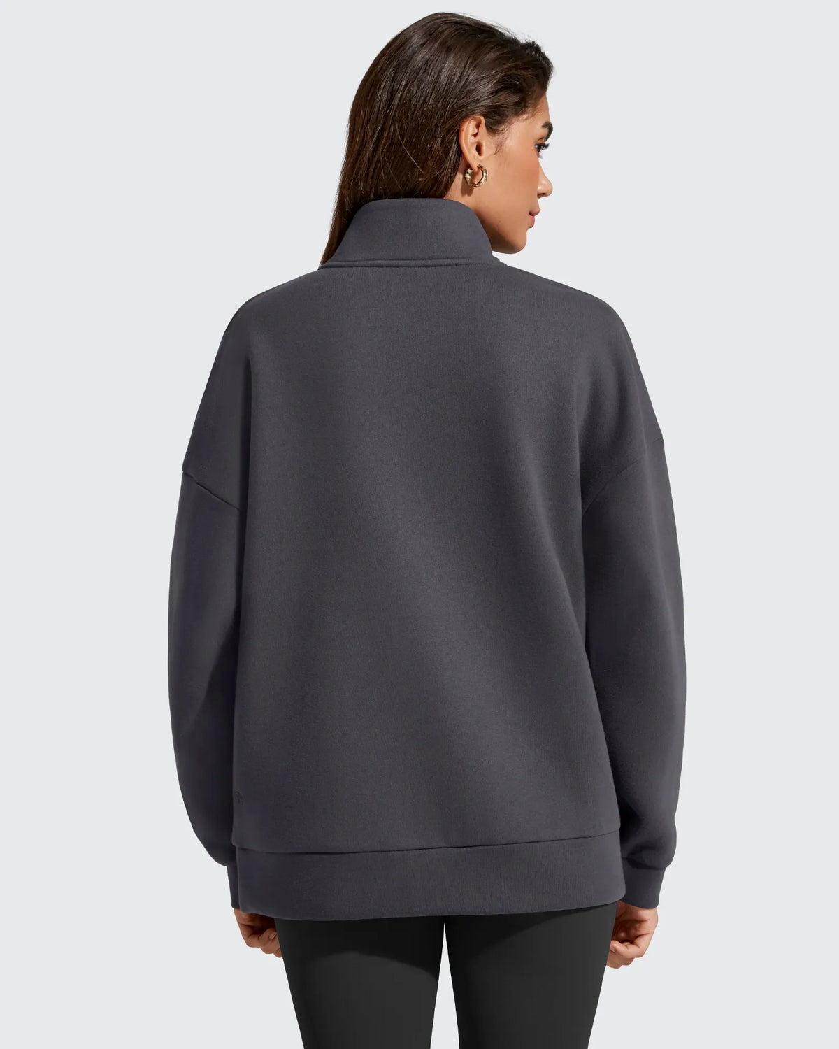 Flurrylux Fleece Lined Half Zip Oversized Sweatshirts