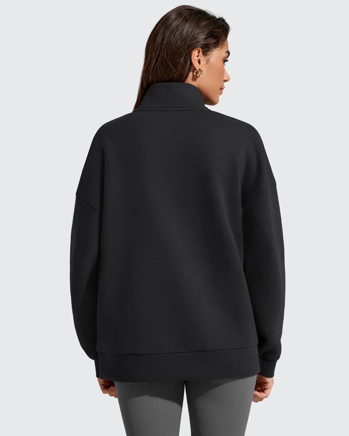 Flurrylux Fleece Lined Half Zip Oversized Sweatshirts