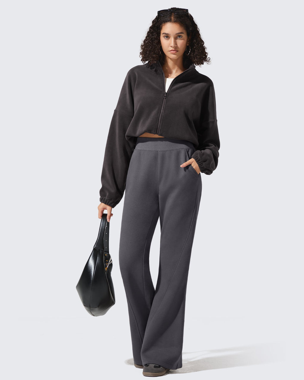 Flurrylux Fleece Lined Loose Flare Sweatpants