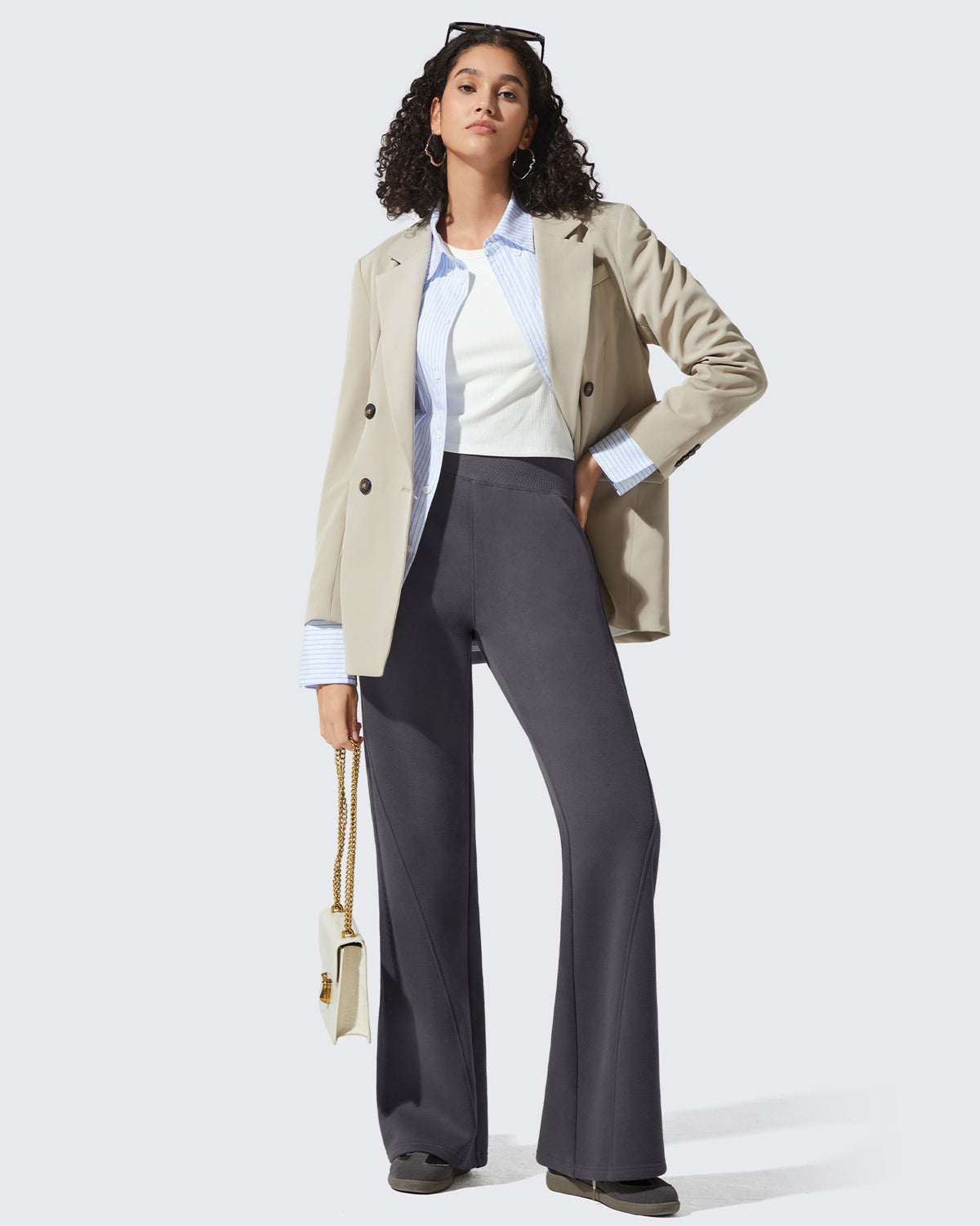 Flurrylux Fleece Lined Loose Flare Sweatpants
