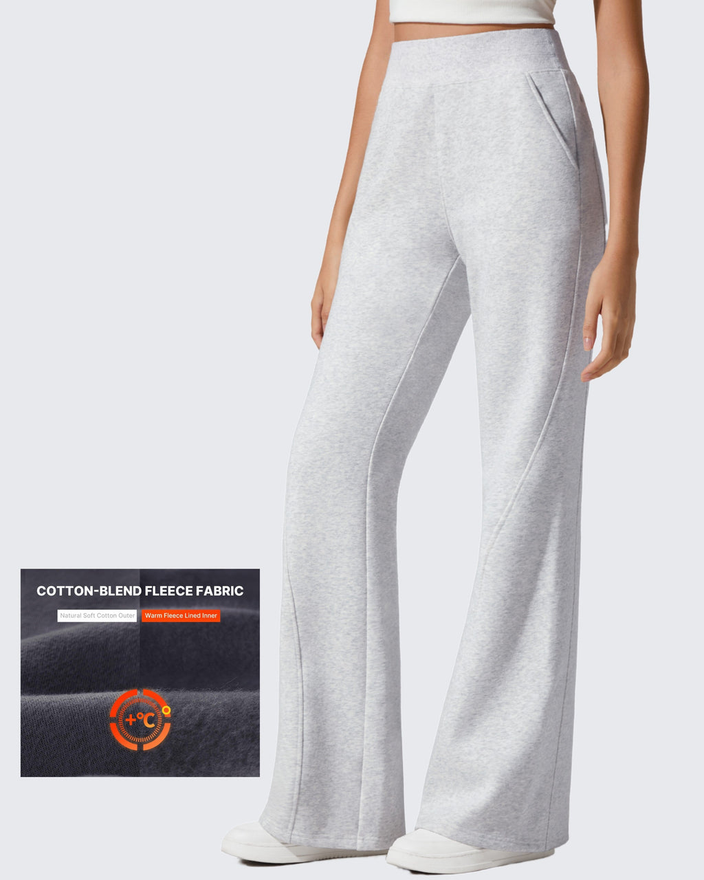 Flurrylux Fleece Lined Loose Flare Sweatpants