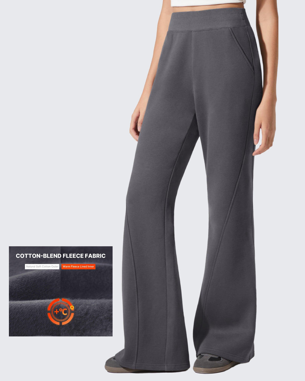 Flurrylux Fleece Lined Loose Flare Sweatpants