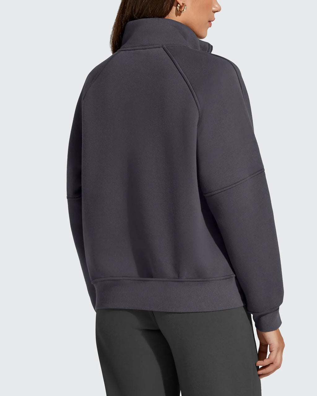 Flurrylux Half Zip Mock Neck Cotton Fleece Pullover
