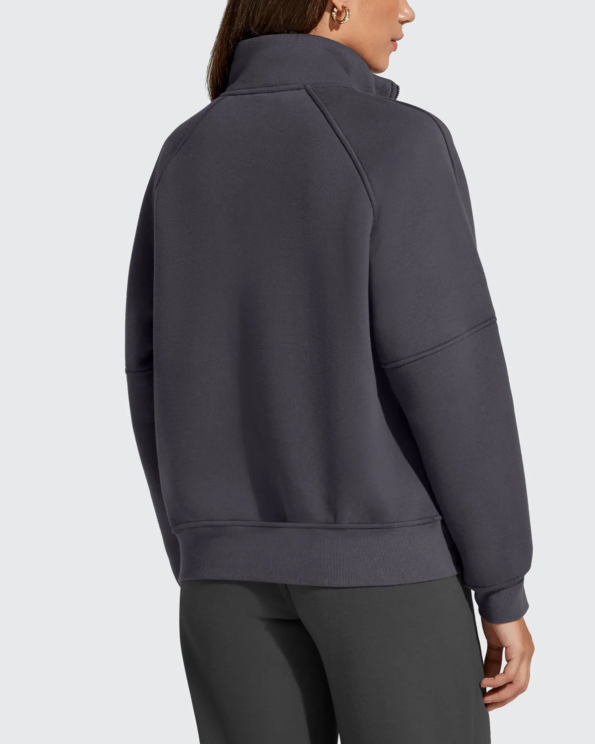 Flurrylux Half Zip Mock Neck Cotton Fleece Pullover