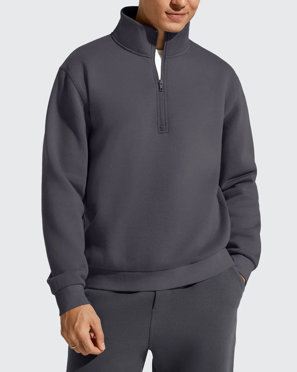 Flurrylux Men's Fleece Lined Half Zip Pullover Hoodies