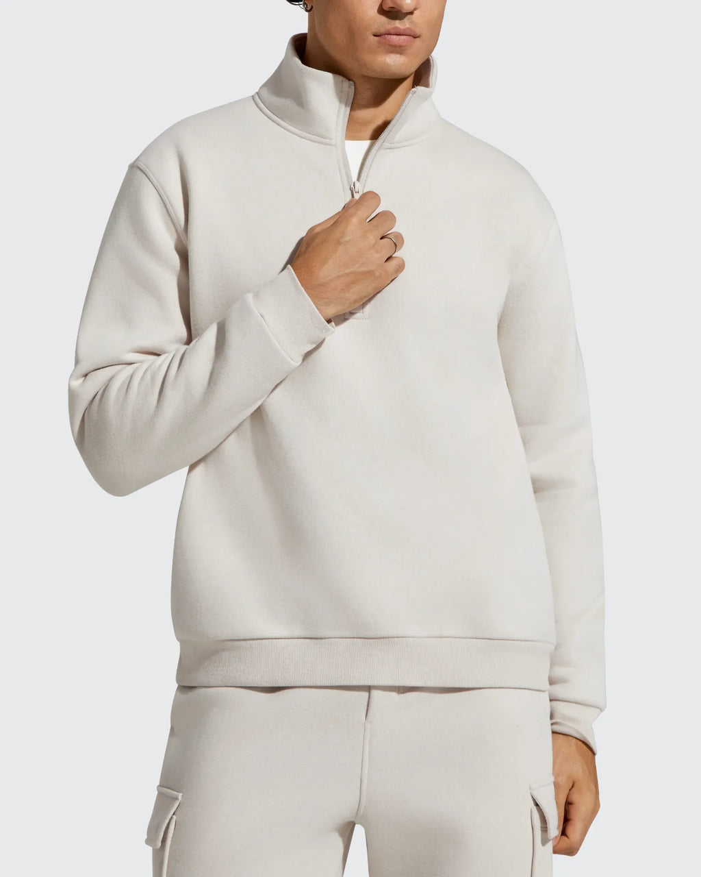 Flurrylux Men's Fleece Lined Half Zip Pullover Hoodies