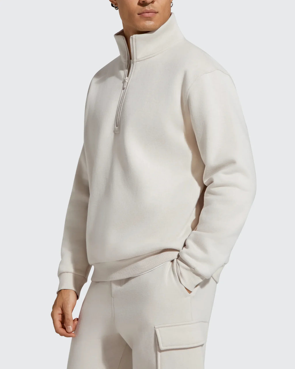 Flurrylux Men's Fleece Lined Half Zip Pullover Hoodies