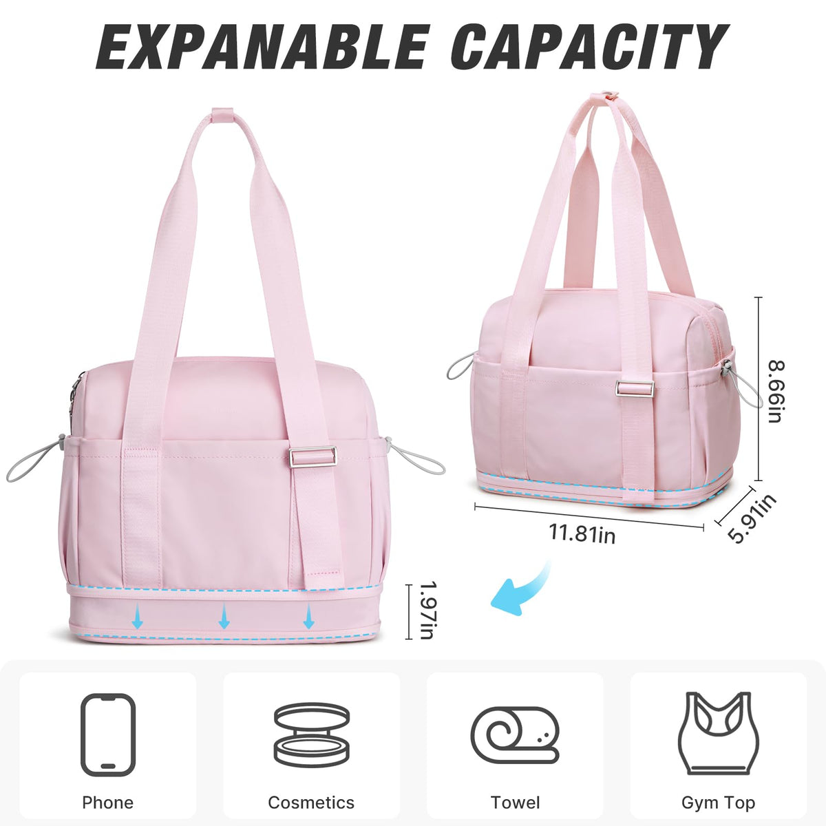 G4Free 10L Mini Gym Bag with Wet Pocket Lightweight