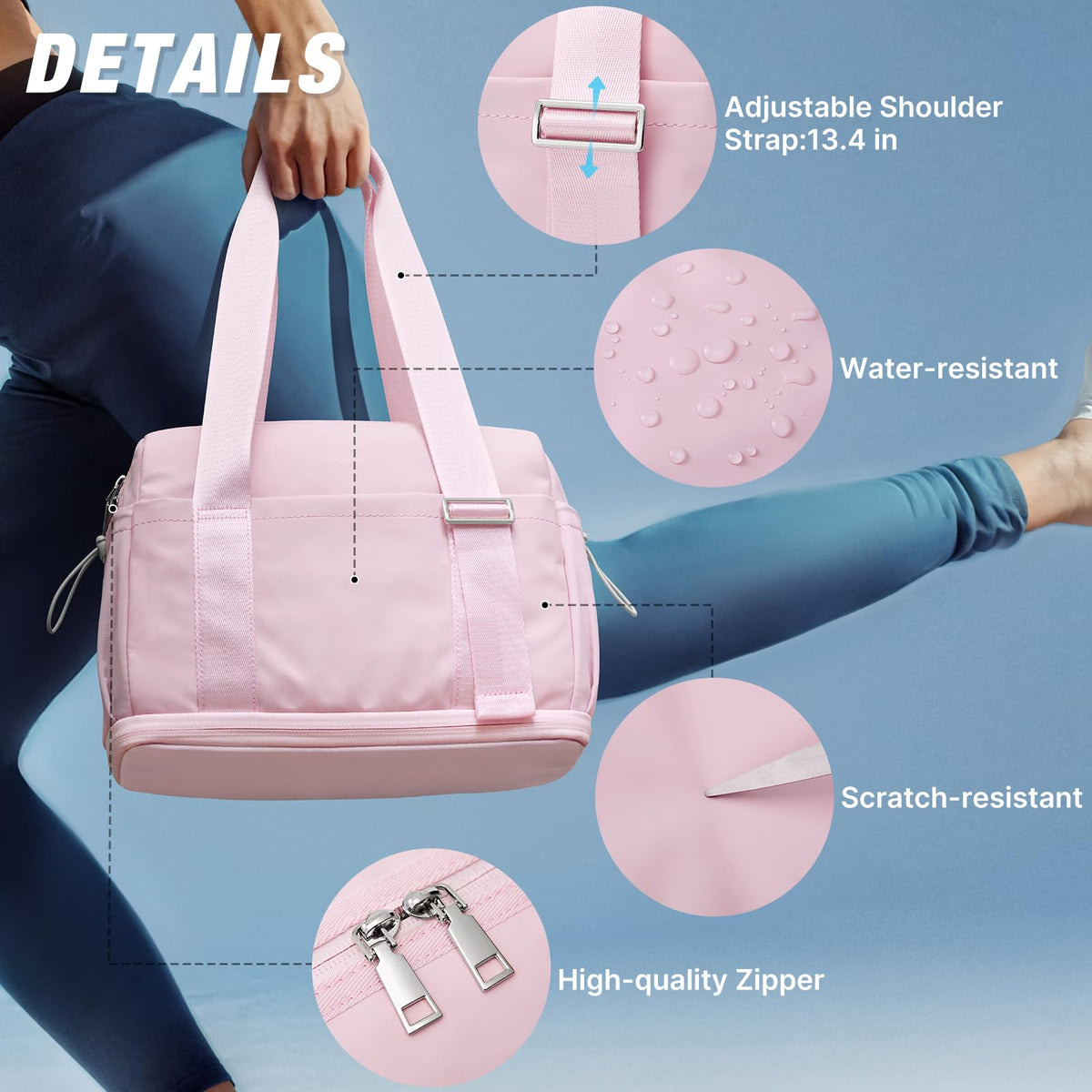 G4Free 10L Mini Gym Bag with Wet Pocket Lightweight