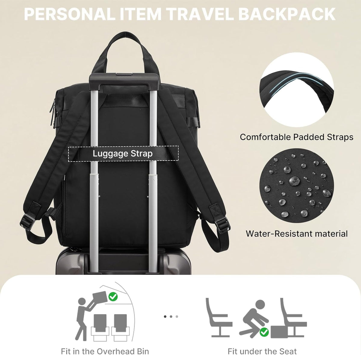 G4Free 15.6" Laptop Backpack for Men Women