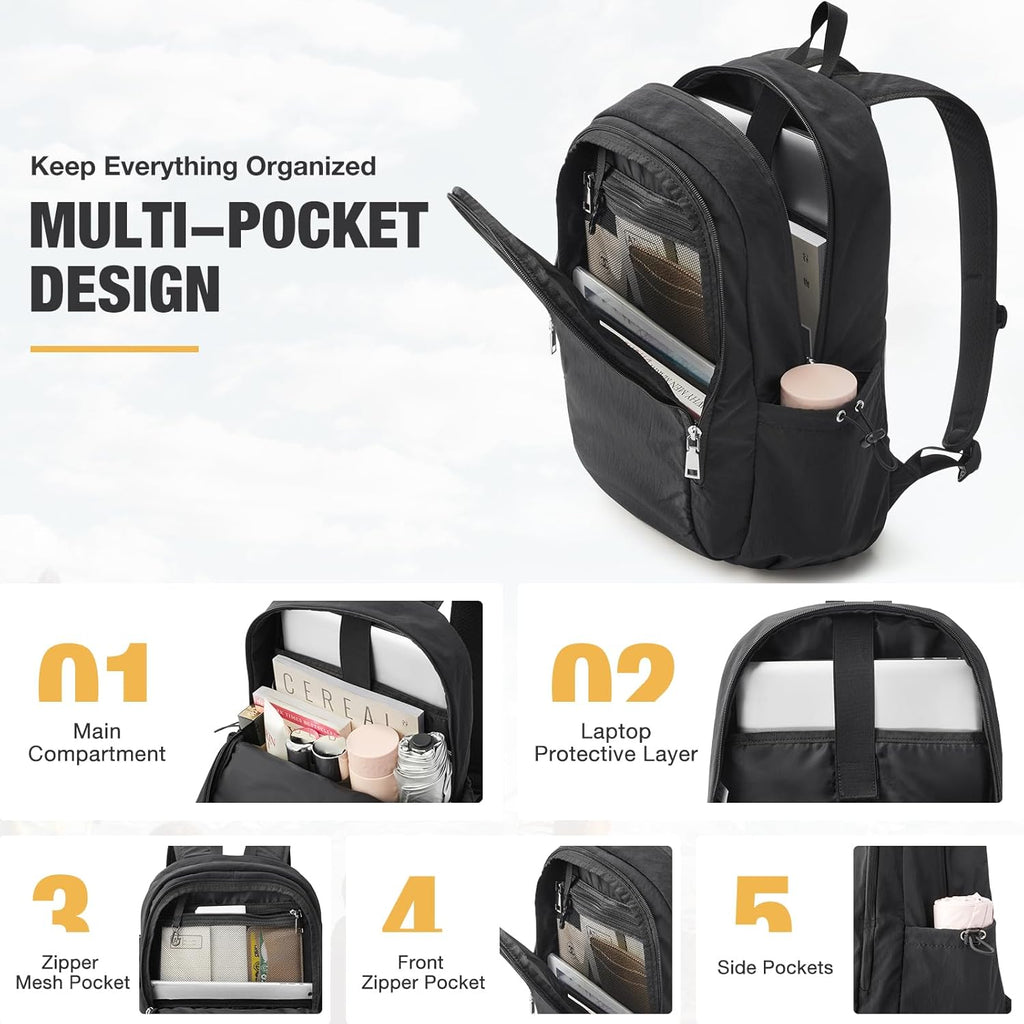 G4Free 15L Water-Resistant Hiking Backpack Adjustable Chest Strap