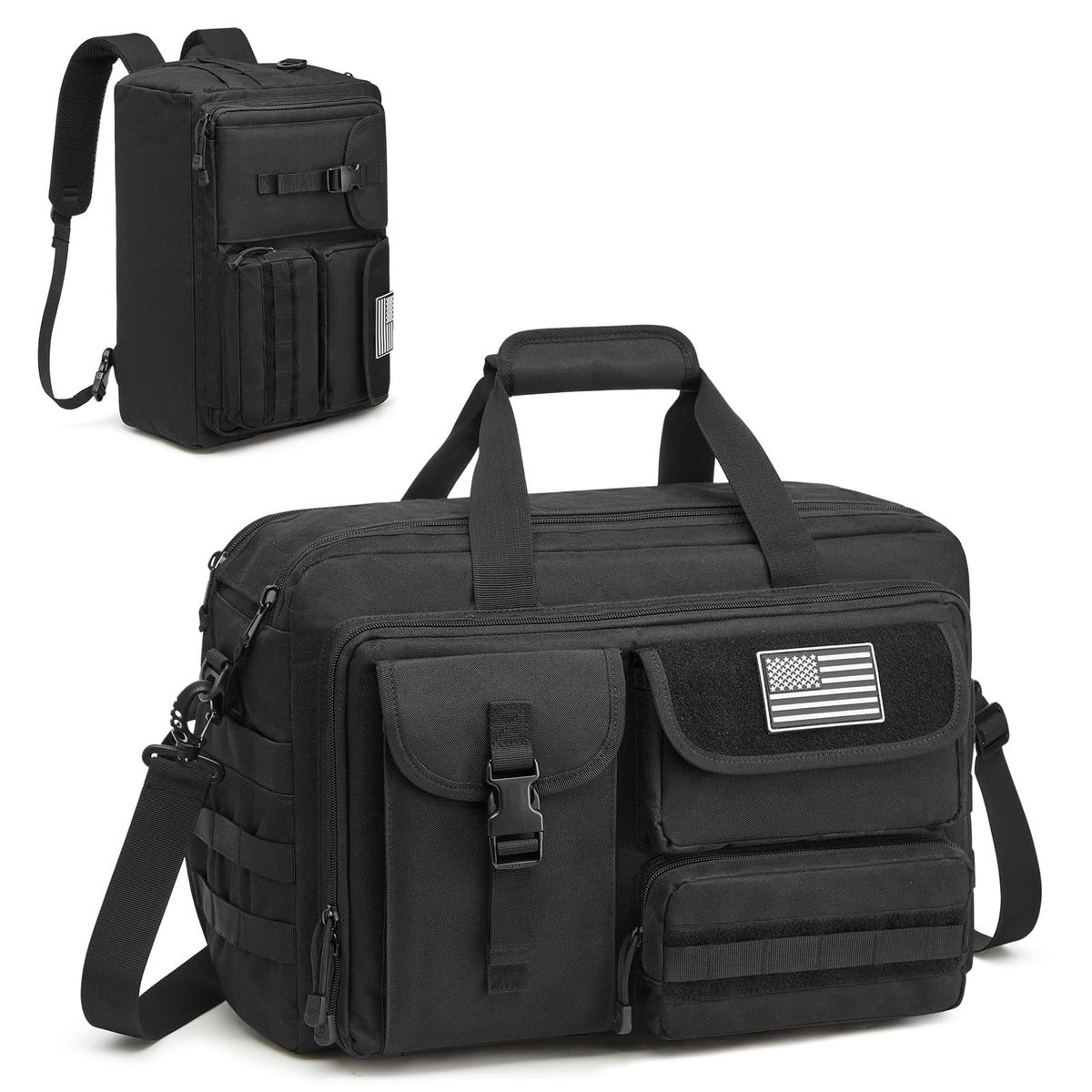 G4Free 17.3 Inch Laptop for Men, 3-in-1 Large Tactical Shoulder Bag