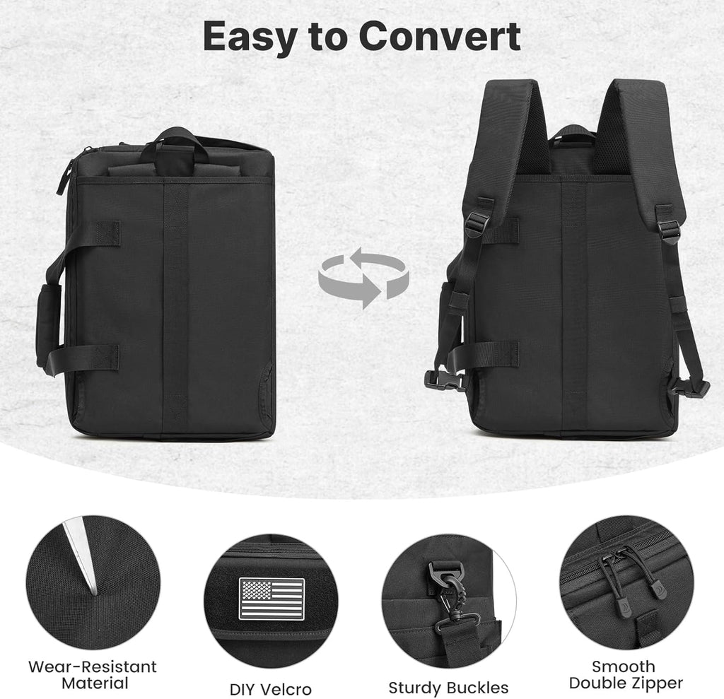G4Free 17.3 Inch Laptop for Men, 3-in-1 Large Tactical Shoulder Bag