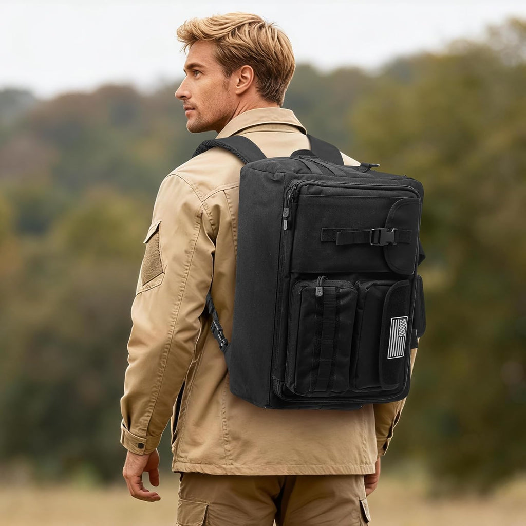 G4Free 17.3 Inch Laptop for Men, 3-in-1 Large Tactical Shoulder Bag