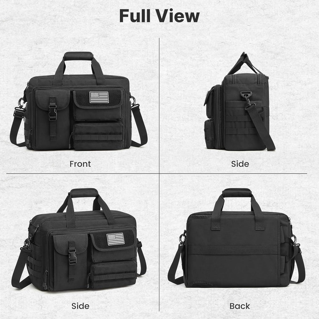 G4Free 17.3 Inch Laptop for Men, 3-in-1 Large Tactical Shoulder Bag