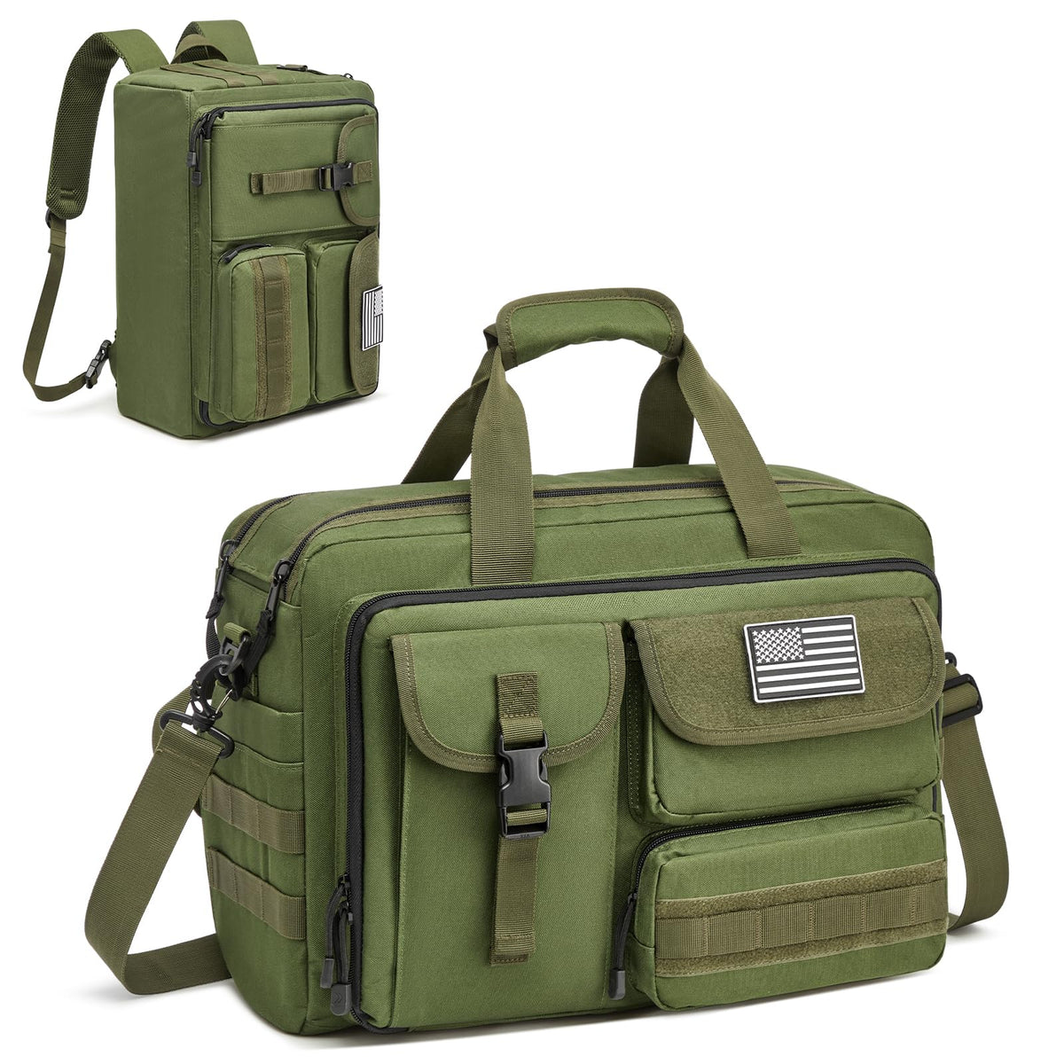 G4Free 17.3 Inch Laptop for Men, 3-in-1 Large Tactical Shoulder Bag