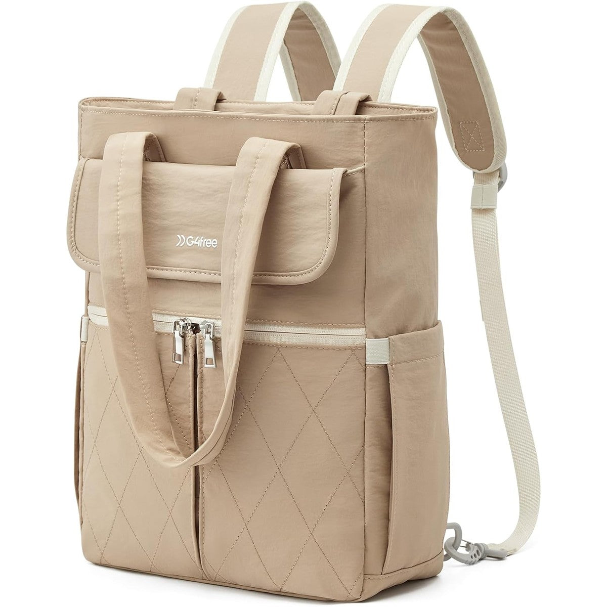 G4Free 2 in 1 Tote Backpack Fits 15" Laptop, Women Bag Daypack