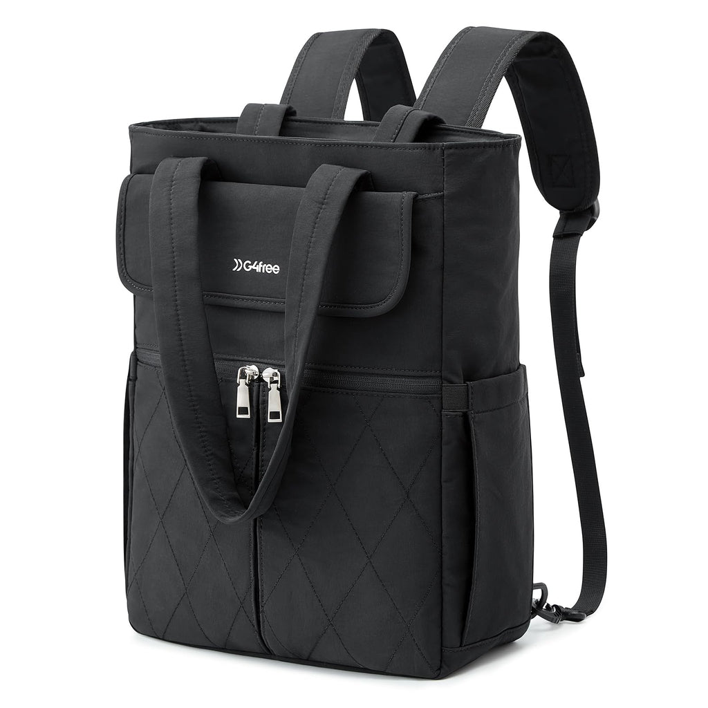 G4Free 2 in 1 Tote Backpack Fits 15" Laptop, Women Bag Daypack