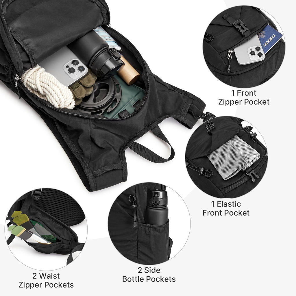 G4Free 20L Lightweight Hiking Backpack with Waist Strap