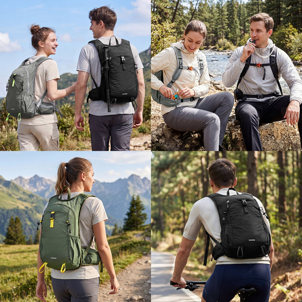 G4Free 20L Lightweight Hiking Backpack with Waist Strap