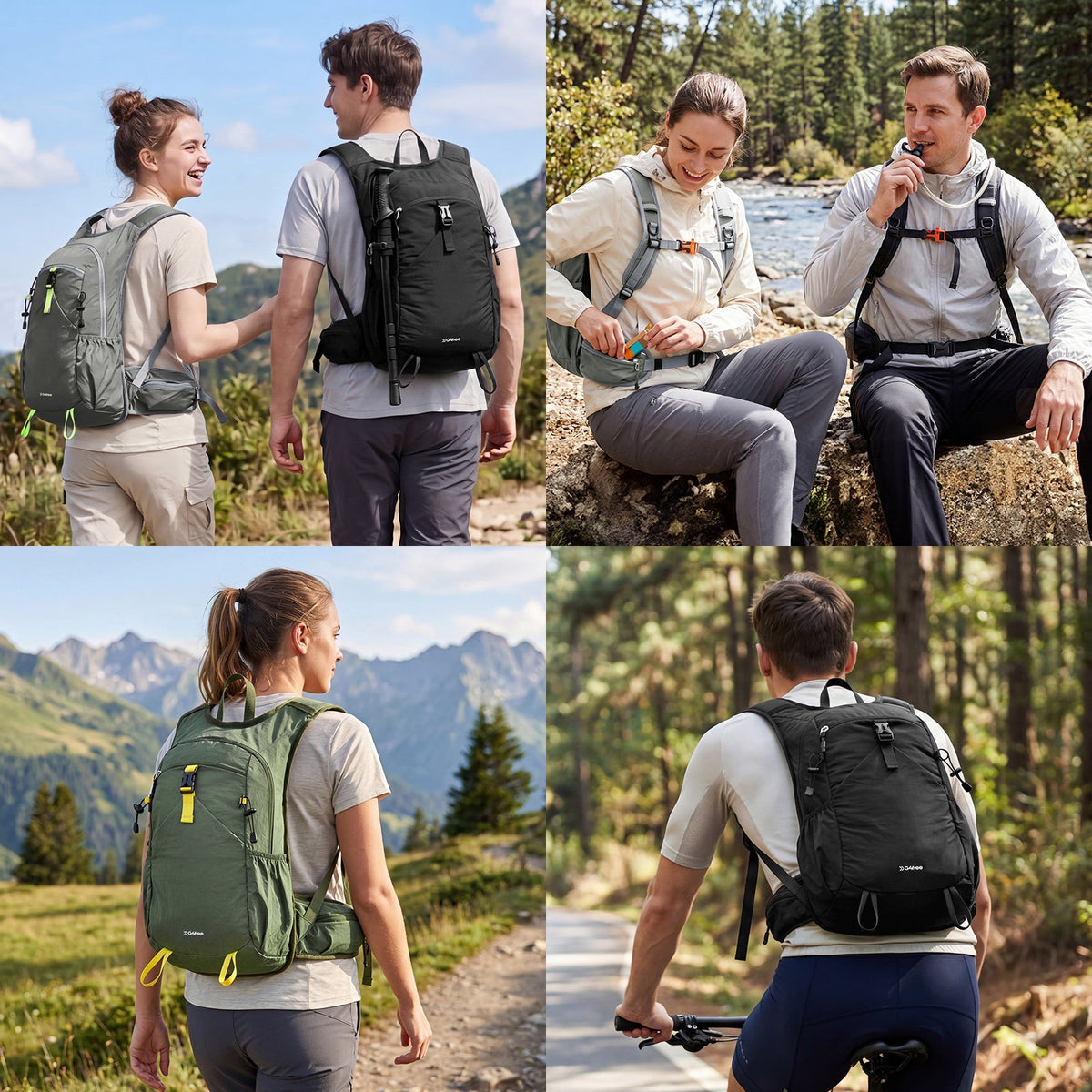 G4Free 20L Lightweight Hiking Backpack with Waist Strap