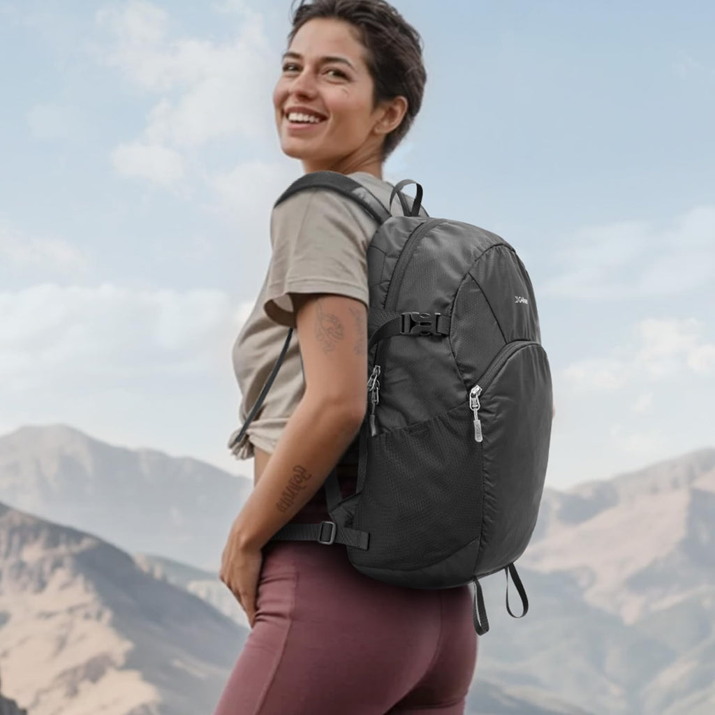 G4Free 25L Packable Hiking Backpack with Thickened Back Panel